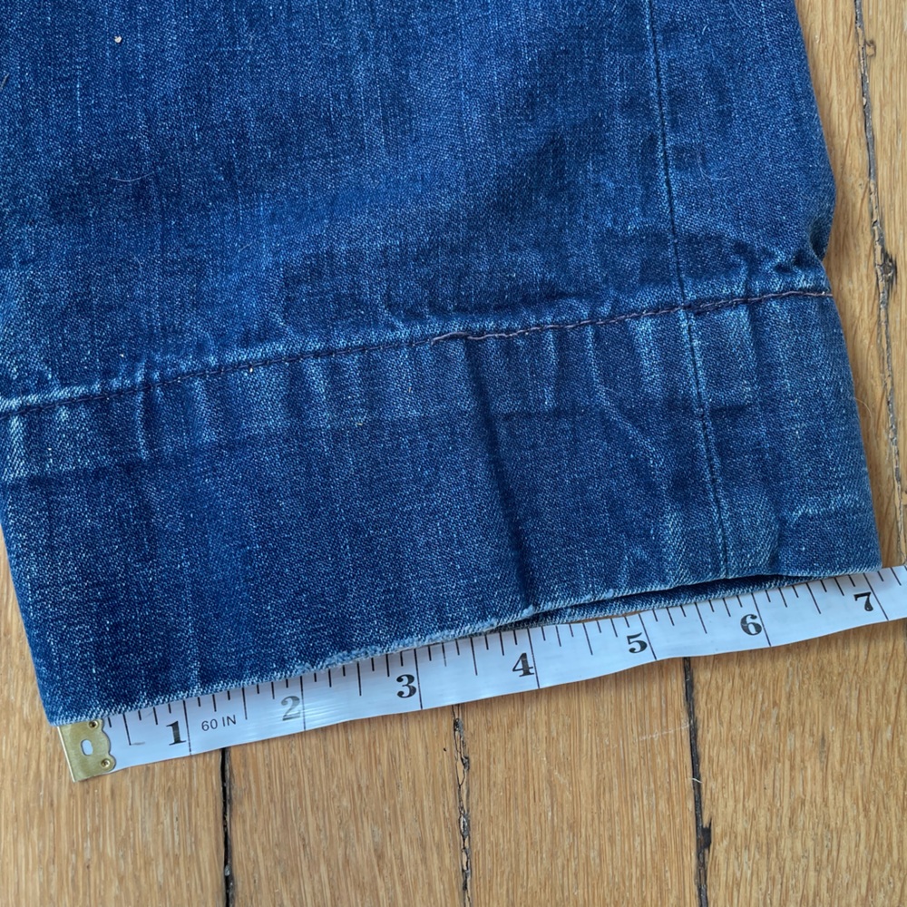 Vintage 50s LEVI’S Western Wear Big E sanforized side zip jeans pearl snap - Picture 3 of 10